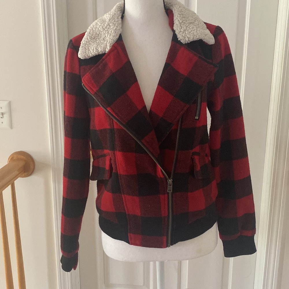 16:01 - Aeropostale Plaid Moto Jacket